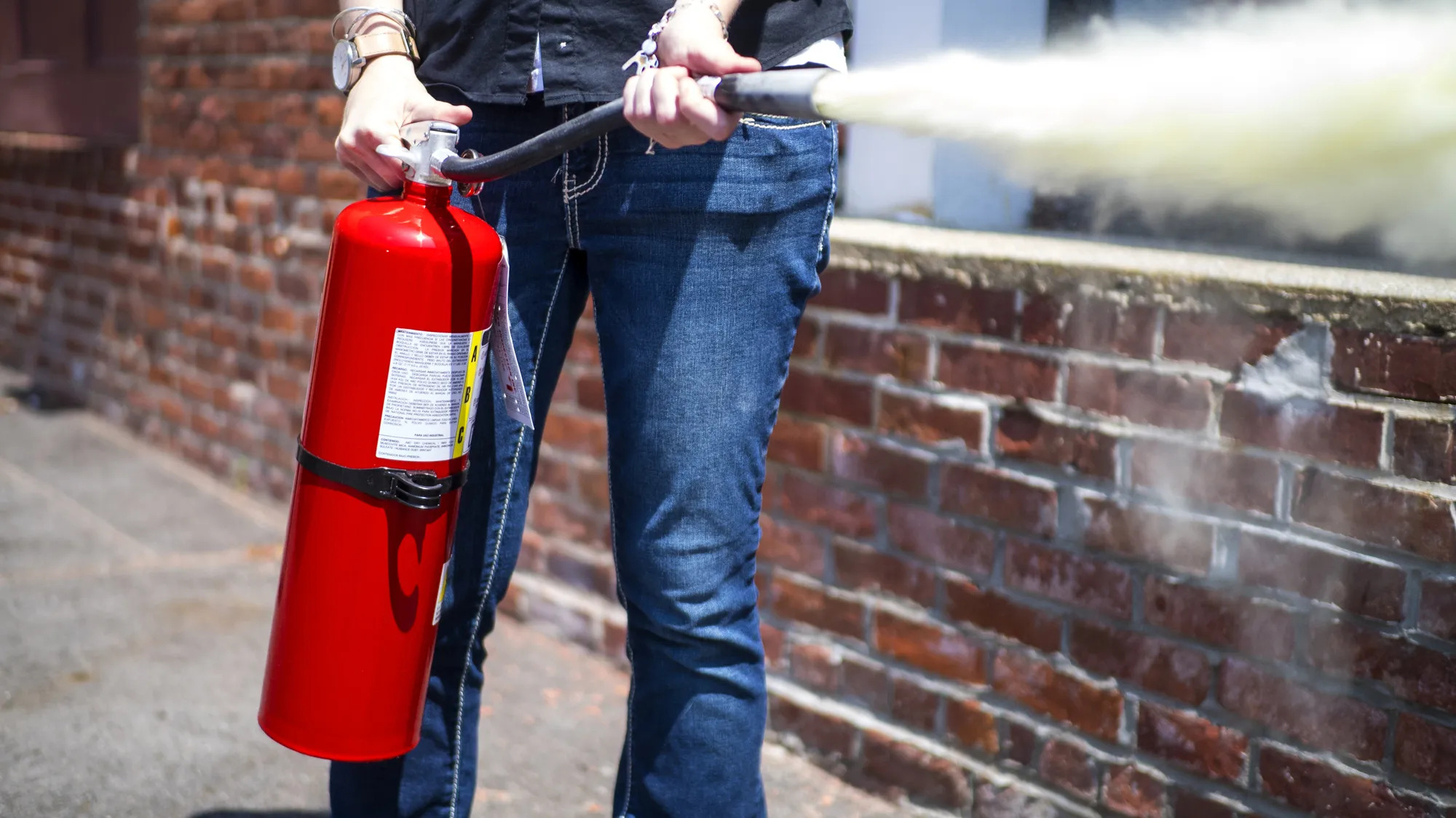 Keep a fire extinguisher handy, and know how to use it properly